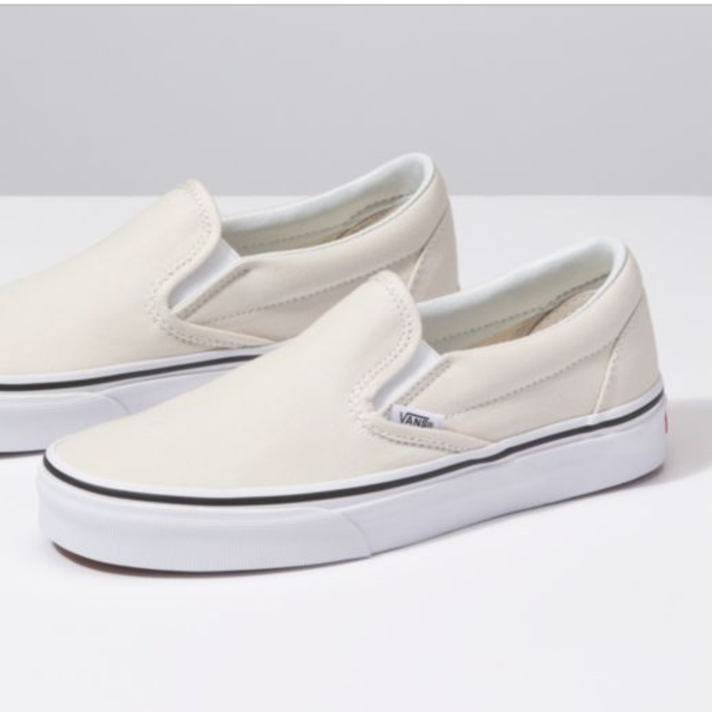 {7} Vans Classic Slip-On in Birch/True White